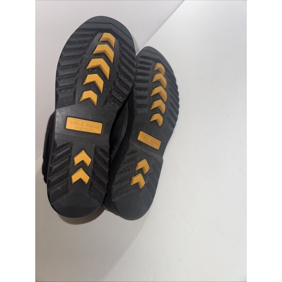 Cole Haan Black Leather Waterproof Quilted Winter Boots Women 8.5B EUC CHARITY - Picture 5 of 7